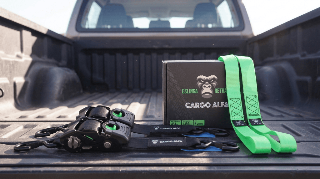 Eslingas de Amarre 1.360 kg — Pack 2 | 3m x 5cm | Cargo Alfa - Cargo Alfa