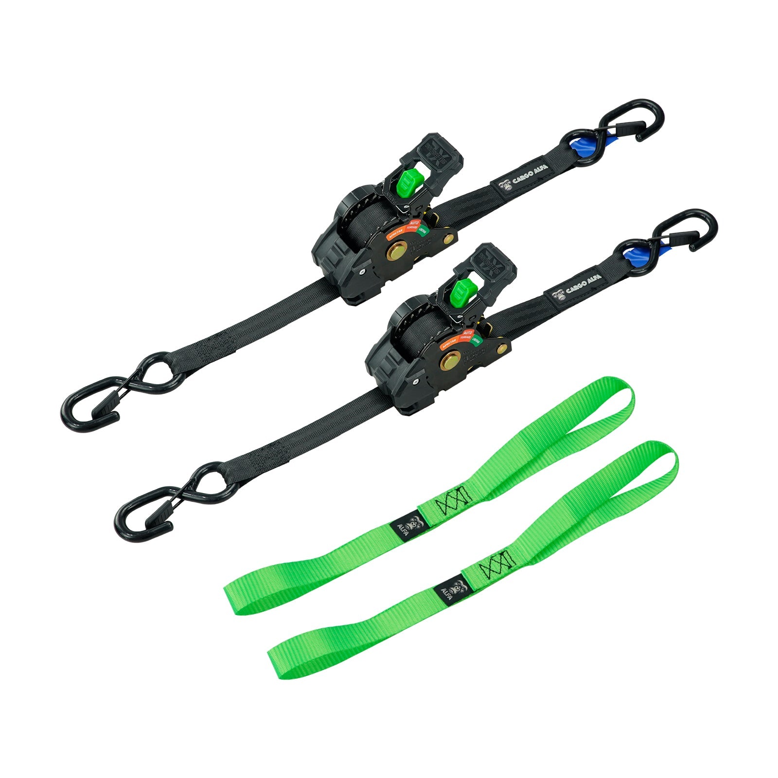 Eslingas de Amarre 548 kg — Pack 2 unidades 3m x 2,5cm | Cargo Alfa - Cargo Alfa